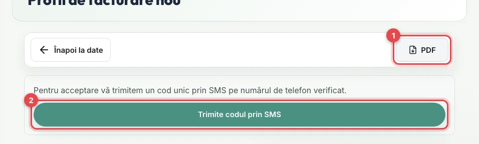 Termenii și Condițiile completați cu datele tale