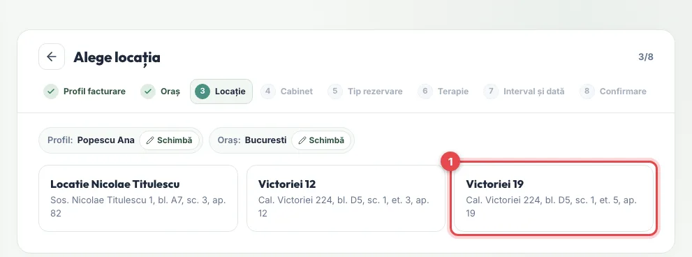 Alegerea locației