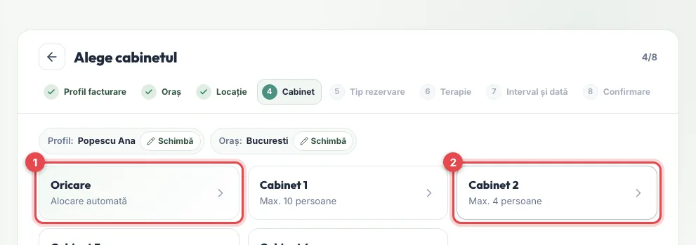 Alegerea cabinetului