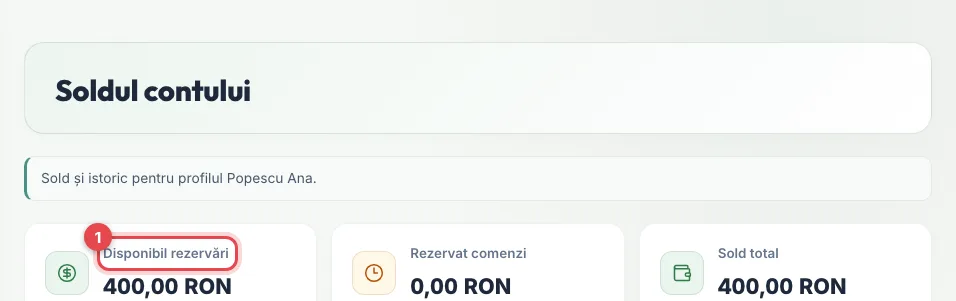 Soldul contului